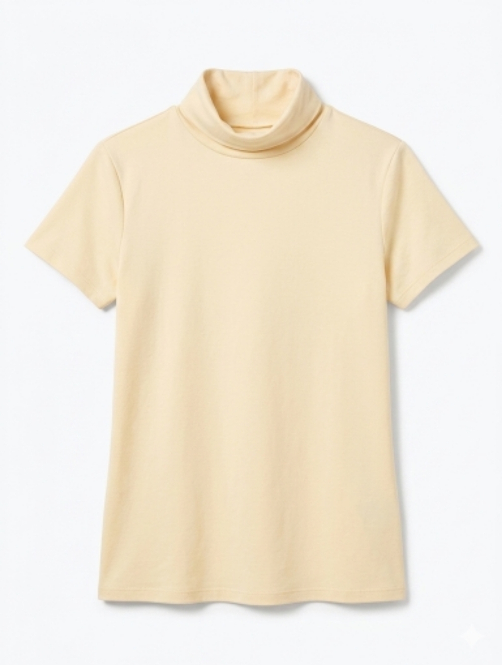 Izod French Vanilla Short Sleeve Turtle Neck Golf Shirt Sz M